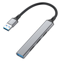 Equip USB-Hub 4-Port 3.0 ->1x3.0 3x2.0 5Gbps o.Netzteil gr