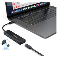Equip USB-Hub 4-Port 3.2/C->2xUSB-C 2xUSB-A 5Gbps o.Netz.sw