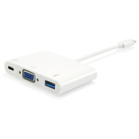 Equip Dock USB-C->VGA.USB3.0.60WPD 15cm ws