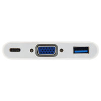 Equip Dock USB-C->VGA.USB3.0.60WPD 15cm ws