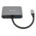 Equip Dock USB-C->HDMI.VGA.USB3.0.AUX.100WPD 15cm sw