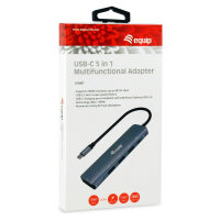 Equip Dock USB-C->HDMI.3xUSB3.0.100WPD 25cm gr
