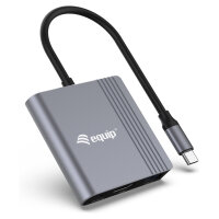 Equip Dock USB-C->HDMI.USB-A.100WPD 25cm gr