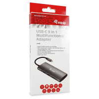 Equip Dock USB-C->HDMI.GbE.USB2.0.3xUSB3.0.100WPD.+ 25cm si