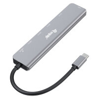 Equip Dock USB-C->HDMI.3xUSB3.0.SD/TF.100WPD 25cm si