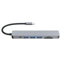 Equip Dock USB-C->HDMI.3xUSB3.0.SD/TF.100WPD 25cm si