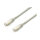 Equip Patchkabel Cat6A 10x/set S/FTP 2xRJ45 0.50m gr Plat.