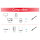 Equip Patchkabel Cat6A 10x/set S/FTP 2xRJ45 1.00m sw Plat.