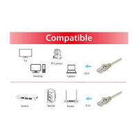 Equip Patchkabel Cat6 U/UTP 2xRJ45 0.15m beige Polybeutel