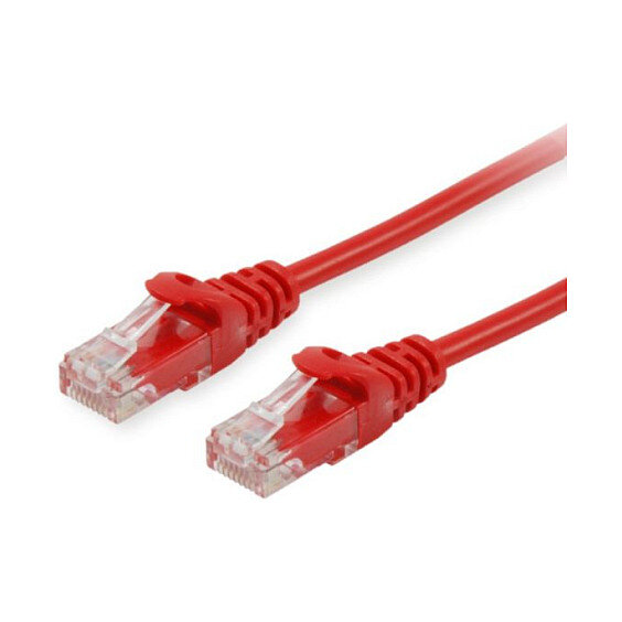 Equip Patchkabel Cat6 U/UTP 2xRJ45 0.15m rot Polybeutel