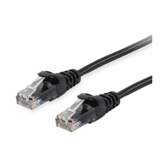 Equip Patchkabel Cat6 U/UTP 2xRJ45 0.15m schwarz Polybeutel