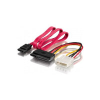 Equip Stromkabel SATA 15+7pol Bu > 4pin+SATA 7pin St/B...