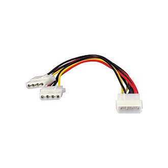Equip Stromkabel Y-Kabel 1x 13.3cm > 2x 13.3cm St/Bu 0.20m Polybeutel