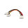 Equip Stromkabel Y-Kabel 1x 13.3cm > 2x 13.3cm St/Bu 0.20m Polybeutel