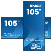 IIYAMA 265.9cm(105") LH10551UWS-B1AG 21:9 HDMI+DP+USB-C bl. retail (Speditionsversand)