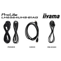 IIYAMA 164.0cm(65") LH6564UHS-B1AG 16:9 2xHDMI+USB-C 4K (Speditionsversand)