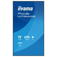 IIYAMA 189.3cm(75") LH7564UHS-B1AG 16:9 2xHDMI+USB-C (Speditionsversand)