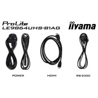 IIYAMA 247.7cm(97.5") LE9864UHS-B1AG 16:9 2xHDMI+USB-C (Speditionsversand)