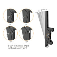 Equip Deckenhalterung 45"-55"/2TFT je 50kg 1Gelenk neig. sw lite Retail (Speditionsversand)