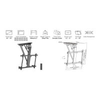 Equip Deckenhalterung 32"-70"/1TFT 35kg motorisiert sw lite Retail