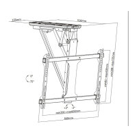 Equip Deckenhalterung 32"-70"/1TFT 35kg motorisiert sw lite Retail