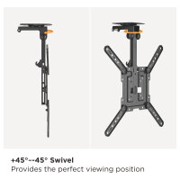 Equip Deckenhalterung 23"-55"/1TFT 20kg fest sw retail