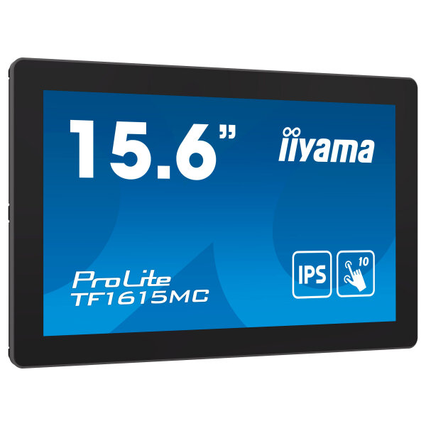 IIYAMA 39.5cm (15.6") TF1615MC-B1 16:9 M-Touch VGA+HDMI+DP retail