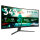 86,36 cm/34" (3440×1440) Philips 34M2C3500L/00 21:9 WQHD Fast VA 1 ms 180 Hz 2× HDMI 2.0 DisplayPort 1.4 VESA Black