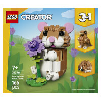 LEGO 31376 Creator 3-in-1 Niedlicher Hamster mit Blume