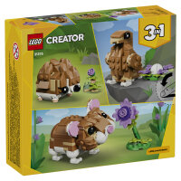 LEGO 31376 Creator 3-in-1 Niedlicher Hamster mit Blume