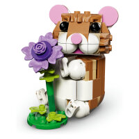 LEGO 31376 Creator 3-in-1 Niedlicher Hamster mit Blume