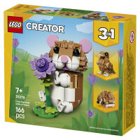 LEGO 31376 Creator 3-in-1 Niedlicher Hamster mit Blume