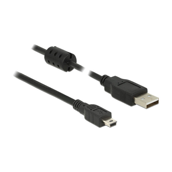 1.5m - USB 2.0-A/USB 2.0 Mini-B 1.5m USB A Mini-USB B Männlich Männlich Schwarz USB Kabel