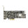 Delock 89365 Eingebaut USB 3.0 Schnittstellenkarte/Adapter