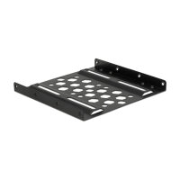 Delock Aluminium Einbaurahmen 2.5" zu 3.5" schwarz