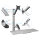 DIGITUS DA-90354 Wandhalterung für 1 Monitor + Tastaturhalterung 69cm 27" 8kg