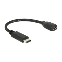 USB C > Adapter USB 2.0 Typ Micro-B Buchse 15 cm...