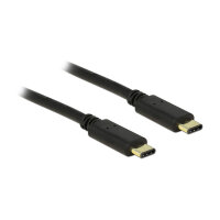 DeLock USB-C (ST-ST) 2m Anschlusskabel Schwarz