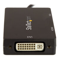 USB C > DVI StarTech.com CDPVGDVHDBP 3840 x 2160Pixel Schwarz USB-Grafikadapter