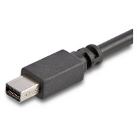 1,8m USB-C auf Mini DisplayPort Kabel - USB C zu mDP Kabel - 4K 60Hz - Schwarz