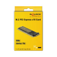DeLock PCIE express x16 (x4/x8) > Karte 1xNVME M.2
