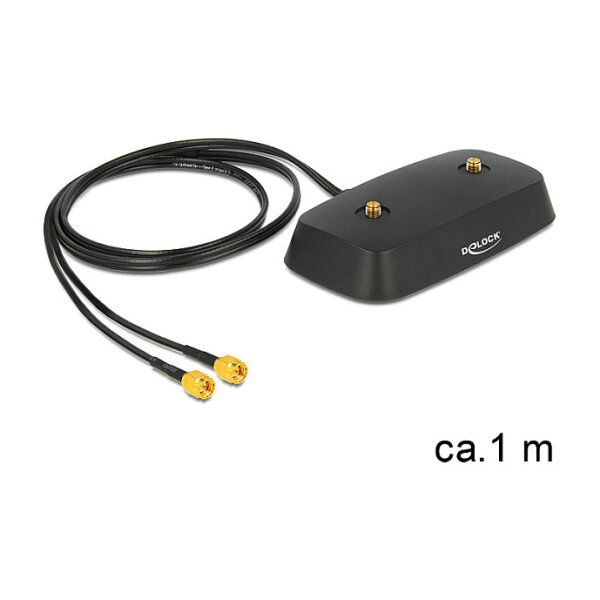 Delock Antennenbasis 1m Black
