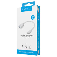 Adapter USB-C (ST) > USB-A (BU) Sandberg White