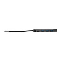 USB-C HUB 7Port > 3xUSB3.0/USB-C/HDMI/Ethernet/SDmicroSD passiv Verbatim Black Grey