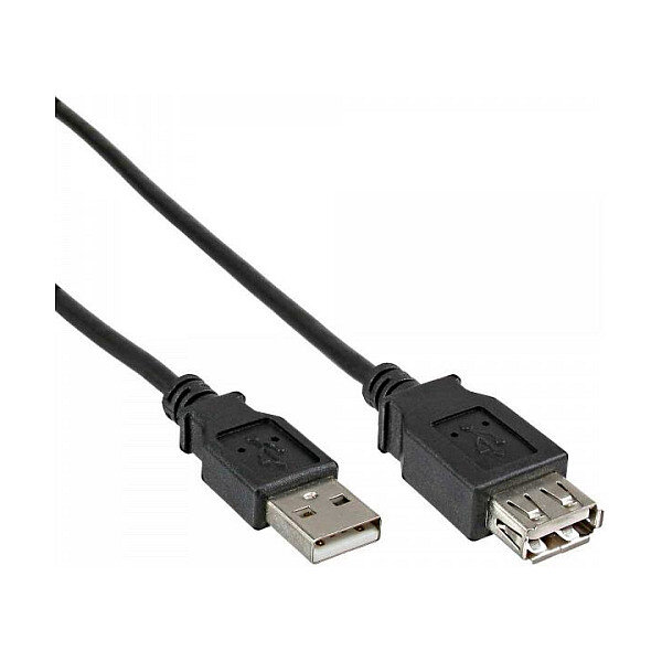 USB2.0 Verlängerungskabel USB W bis USB M 0,5m Black