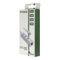 USB-C HUB 3Port Inter-Tech Argus IT-410-S 1x RJ45 Gigabit...