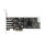 DeLock 4-Port USB 3.2 PCI Express-Karte