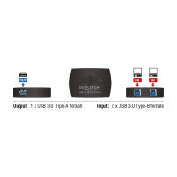Delock USB 3.0 Sharing Switch 2 - 1 - USB-Umschalter für die gemeinsame Nutzung von Peripheriegeräten