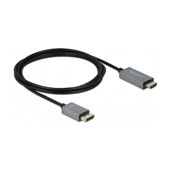 Adapter DisplayPort > HDMI (ST-BU) aktiv DeLOCK Black 2m