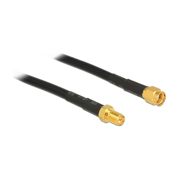 DeLock RP-SMA (ST-BU) 1m Antennenkabel CFD/RF200